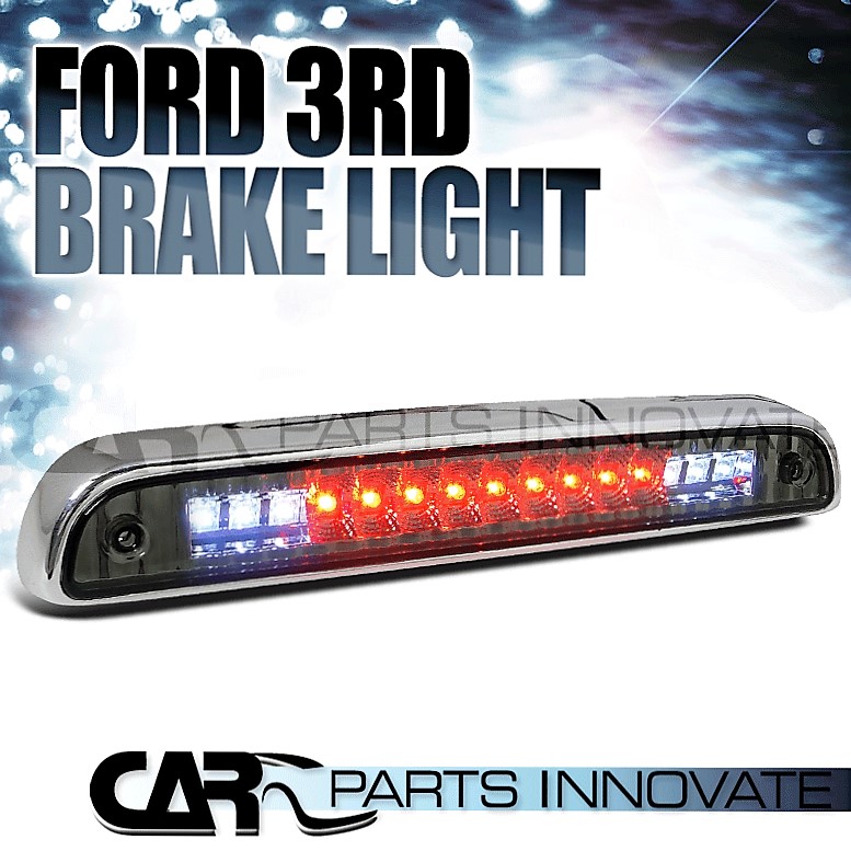 Chrome third brake light with red and white LEDs