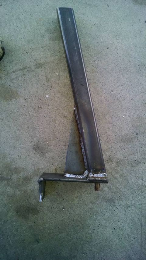 1979 Ford Bronco - This is a custom-fabricated metal bracket, likely for automotive use.
