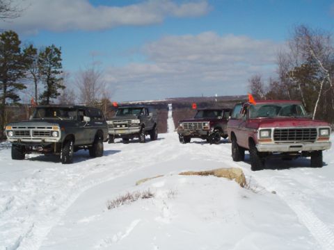 1979 Ford Bronco - Pretty high up