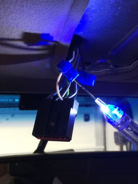 1996 Ford Bronco - Testing wires. I decided to power the module with the key only to prevent someone from breaking the window and opening the garage when the…