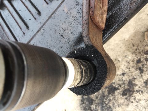 1996 Ford F-150 - drilling out the old bushing that was rusted in place