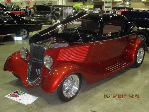 2004 Ford Crown Victoria - Custom hot rod coupe with a two-tone paint job and exposed engine compartment.