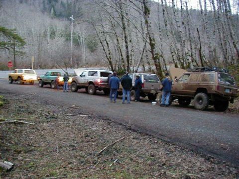 1994 Ford Explorer - Group picture - Steve, Nick, Alvey, Anne & Kevin --- Not pictured: Ken K. & Eric as they had to leave a little earlier