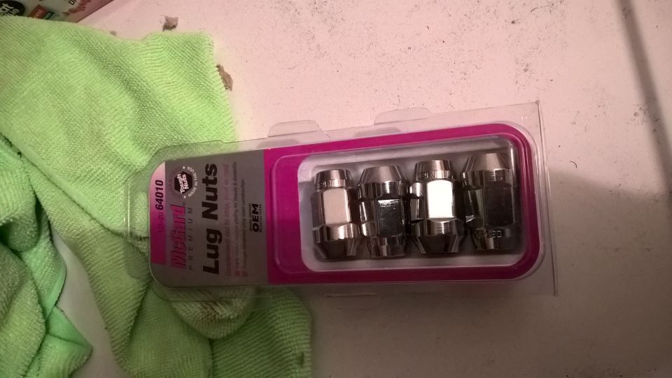 New lug nuts as well