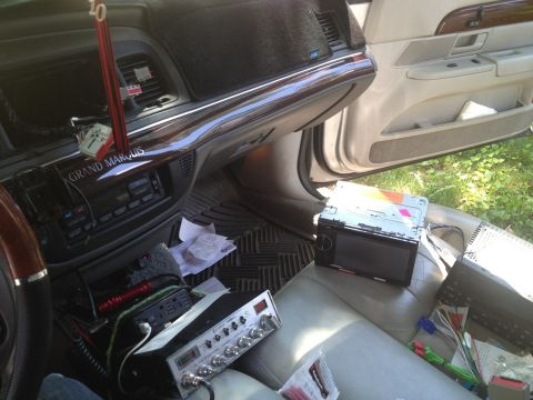 2003 Mercury Grand Marquis - Installing the new Pioneer head unit in 2012