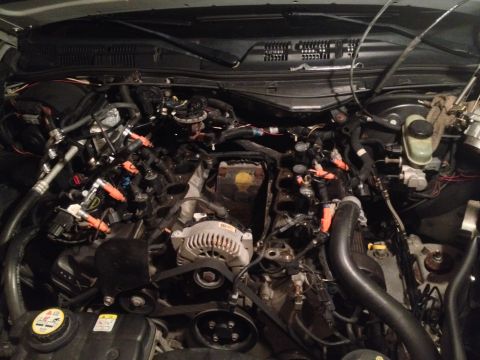 2003 Mercury Grand Marquis - Replaced intake as the plastic was being eaten away where the intake meets the aluminum crossover. 2015, at 210k.