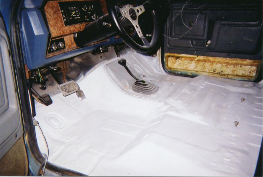 Driver side interior repaired & repainted