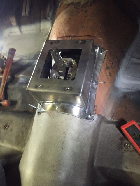 1981 Ford LTD - Front mount for the center console and the tower for the shifter boot. Made it flanged for rivets to match a lot of OEM designs. It got riv…