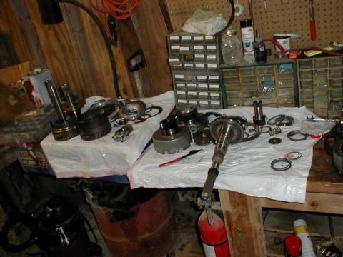 1991 Ford Crown Victoria LTD - The token "all over the place" photo... the begin of the rebuild