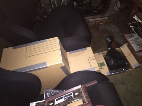 1981 Ford LTD - Cardboard rough draft. Just checking heights and such.