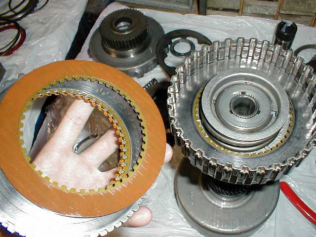 The fun part! Putting new clutches and steels in...