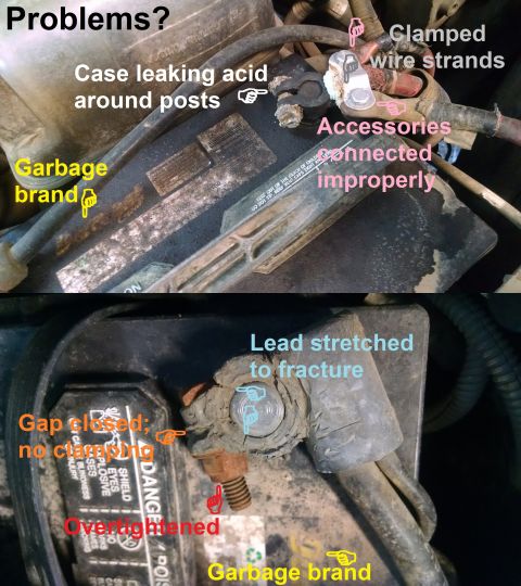 1983 Ford Bronco - Q: "Why do I have battery problems?" A: Why wouldn't you? Any ONE of these can cause slow cranking, starter damage, starter relay…