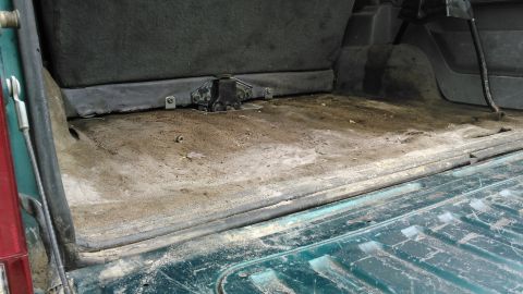 1996 Ford Bronco - Floor in the rear was collapsing from stuff in the back bouncing around offroad. carpet was ruined and nasty.