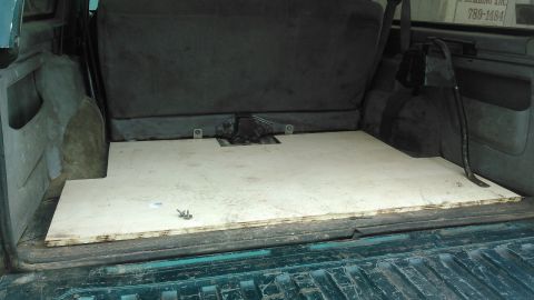 1996 Ford Bronco - cut 3/4 inch wood panel