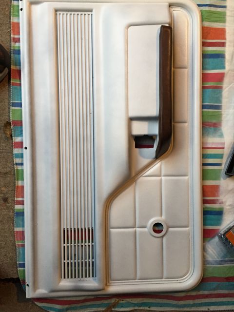 1978 Ford Bronco - Interior door panel, likely from a classic truck or SUV, shown flat.