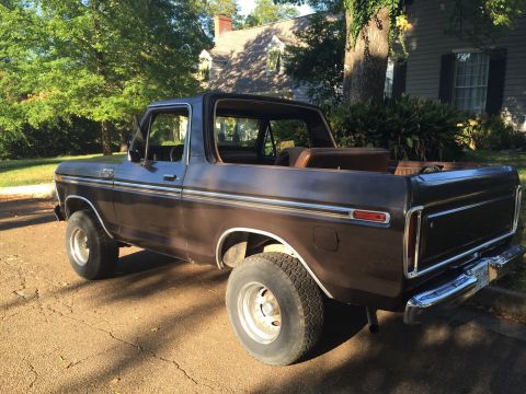 1978 Ford Bronco - This 1978 Ford Bronco, a Ranger XLT model, is seen from the rear three-quarter angle on a sunny day.