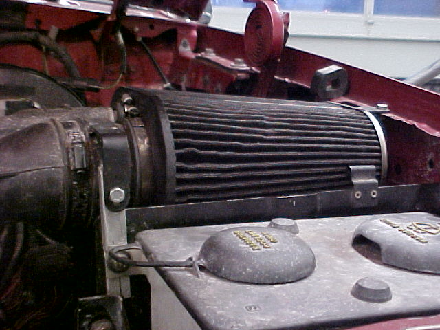 had to raise filter. notice how it's mounted