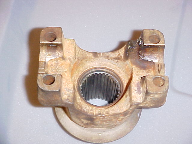 old yoke from output shaft on t-case