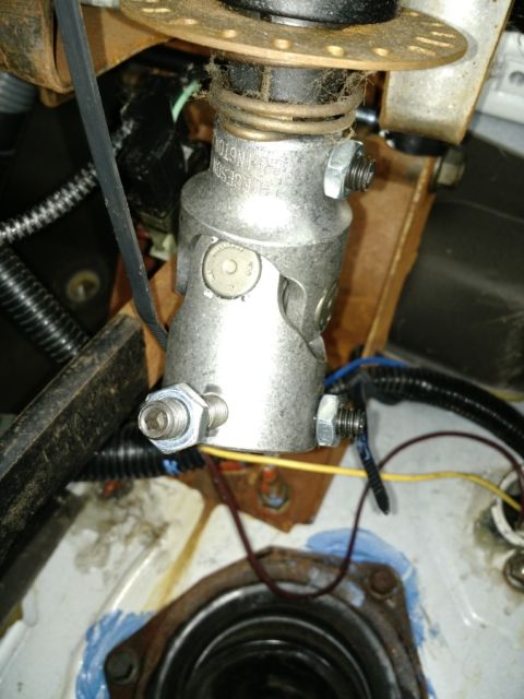 1992 Ford Bronco - This photo shows a steering shaft universal joint, likely part of a vehicle's steering system.