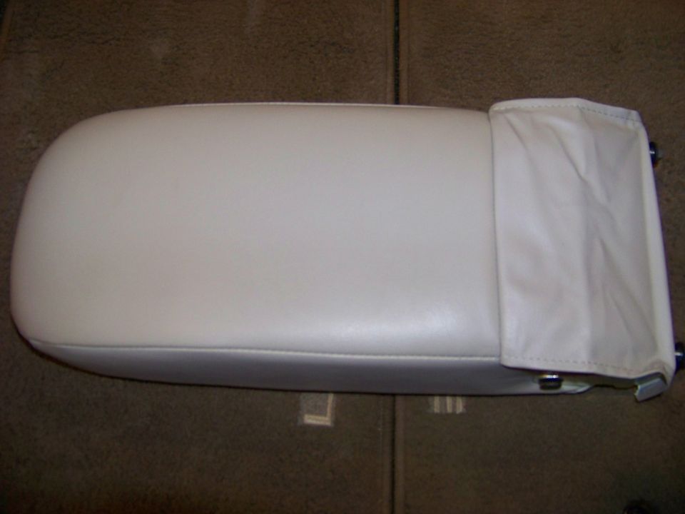 Beige armrest with fabric flap