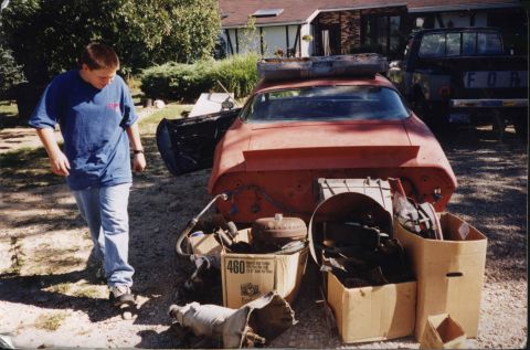 1985 Ford F-150 - when i first got the car, and all of its parts.