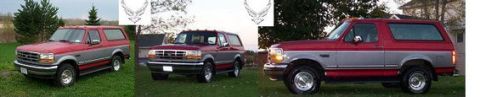 1995 Ford Bronco - Stock with AF symbols