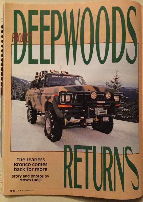1978 Ford Bronco - This 1978 Ford Bronco is featured in a magazine article about off-roading adventures.