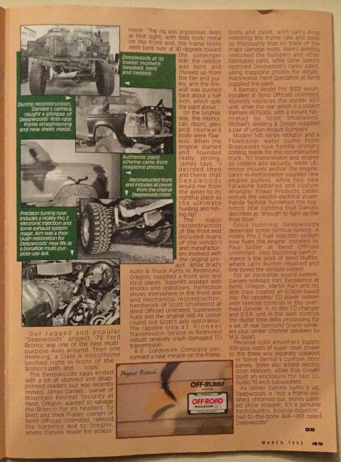1978 Ford Bronco - This article details the reconstruction of a 1978 Ford Bronco, highlighting various stages of the build process.