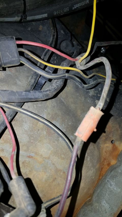 1978 Ford Bronco - Engine wiring shows signs of wear and tear, with frayed connections and exposed wires.