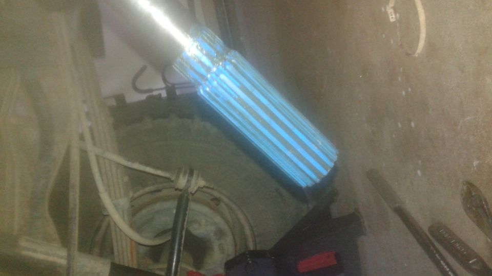 Driveshaft with blue coating and splines
