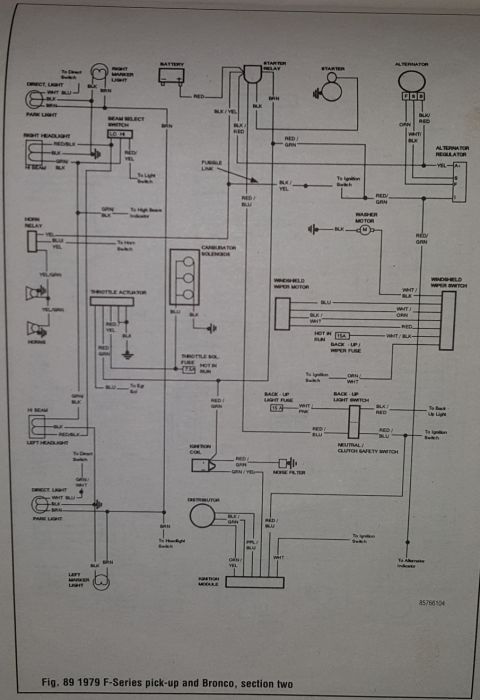 Electrical System Diagrams - 1978 Ford Bronco
