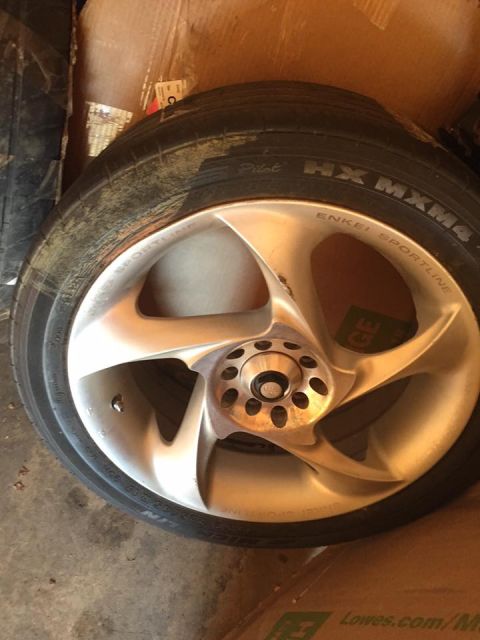 1995 Ford Probe - Close-up of an Enkei Sportline wheel mounted on a Michelin Pilot HX MXM4 tire.