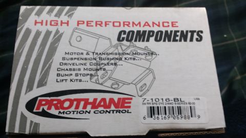 2000 Chevrolet Astro - This is a photograph of the box for Prothane Motion Control high performance components. The box displays product information and a diagram…