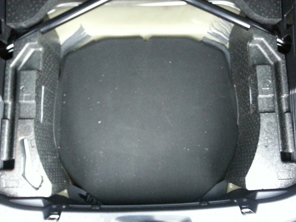 Spare tire well in a 2016 Ford Explorer trunk