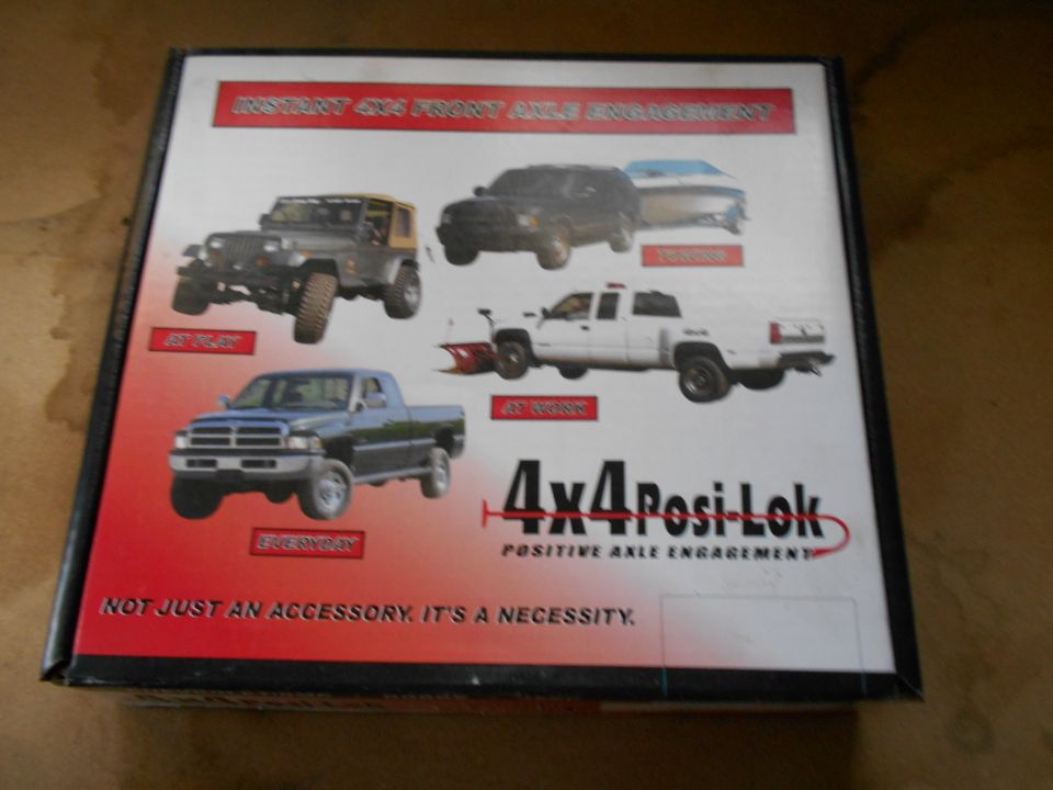 Box for 4x4 Posi-Lok featuring images of trucks and SUVs.
