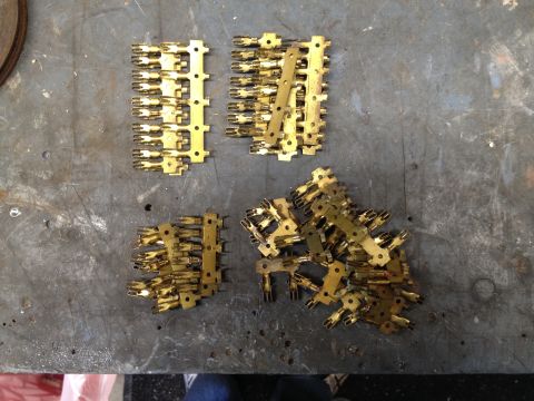 1979 Ford Bronco - Clips from the fuse block that wires are connected to on the back and fuse clips into on the front side.