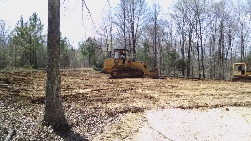 The Paynes are building the house & shed pads.