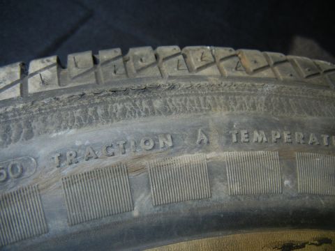 1969 Ford Fairlane - Used tire purchased from and installed by Tires and More for Less in NE Minneapolis on 03May2016, pic04. Upon further inspection of the fla…
