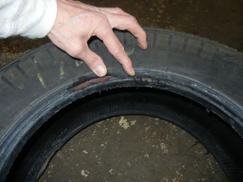 1969 Ford Fairlane - Used tire purchased from and installed by Tires and More for Less in NE Minneapolis on 03May2016, pic07. Upon returning the tire to the sto…