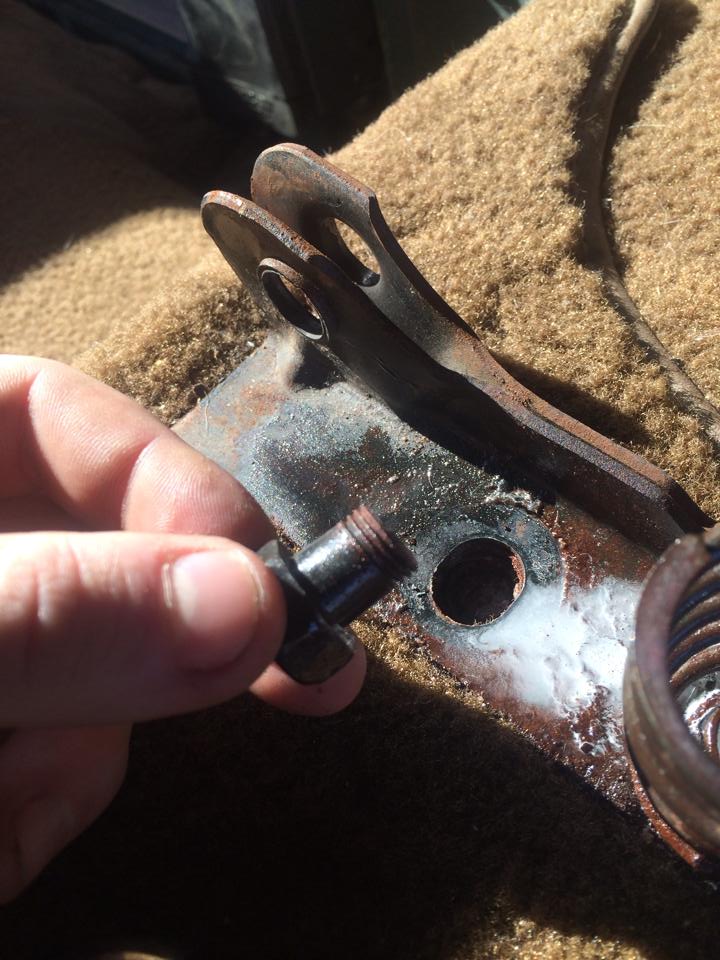 Bench seat brackets were NOT going anywhere.