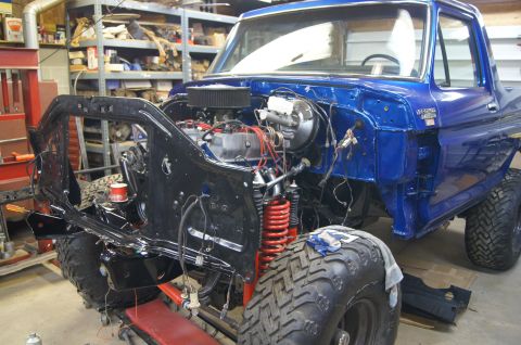 1979 Ford Bronco - Core support going on.