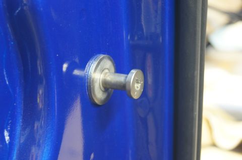 1979 Ford Bronco - Realized the striker posts were missing bushings that are not really replaceable. They want to sell you the whole striker.
