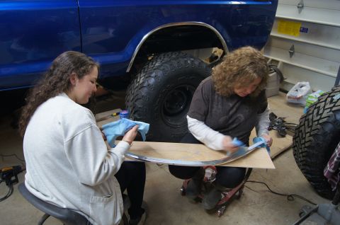 1979 Ford Bronco - The wheel lip moldings had been sitting around so long that they took some elbow grease to get them cleaned up.