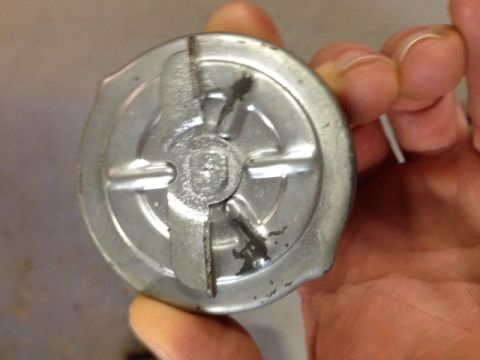 1973 Ford Bronco - Vent hole in Center Painted Closed!