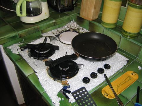 1978 Ford Bronco - Our stove exploded