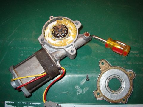 1983 Ford Bronco - There is a Phillips screw holding the drive plate on, and on later motors like this one, 2 of its corners are staked to the casting. The me…
