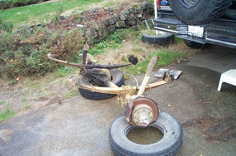 1986 Ford Bronco - Dana 44HD, complements od another 79 F250. It's on the stand, getting 5.38s and a drop in Detroit.