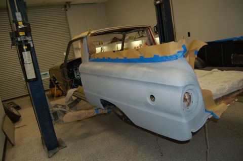 1963 Ford Ranchero - Putting on the primer