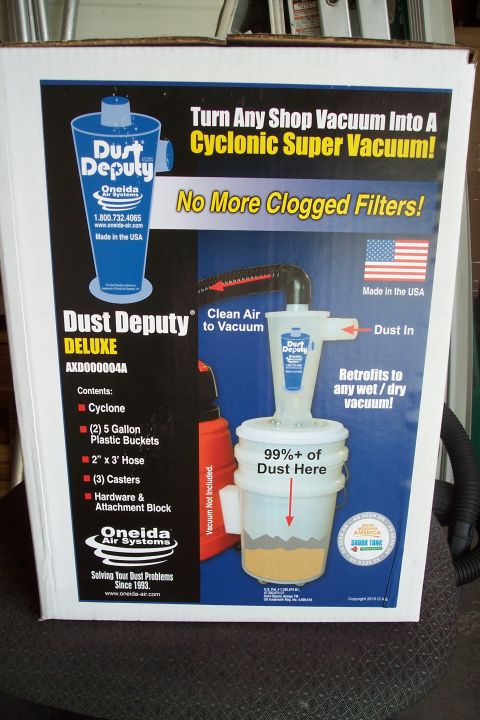 1990 Ford Bronco - Oneida Air Systems Dust Deputy Deluxe (AXD000004A) cyclone separator box: converts a shop vac to cyclonic, captures 99%+ of dust; includes…
