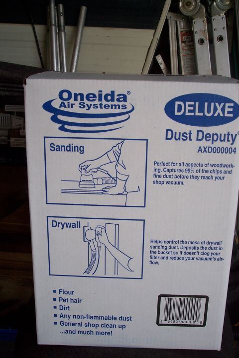 1990 Ford Bronco - Oneida Dust Deputy Deluxe (AXD000004) box panel: captures 99% of woodworking chips and fine dust, handles drywall, flour, pet hair and non-…